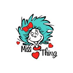 miss thing thing one thing two svg digital file