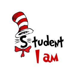 student i am svg, dr seuss svg, cat in the hat svg, dr seuss quotes, student svg, dr seuss student svg, dr seuss book sv