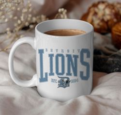 detroit lions coffee mug, detroit football mug