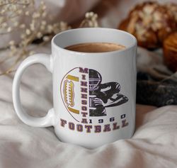 vintage minnesota football mug, vintage minnesota football jersey coffee mug