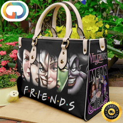 halloween villians f r i e n d s leather handbag