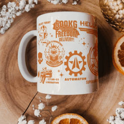 helldivers 2 liber-tea mug, helldivers taste democracy, 11oz 15oz ceramic cup, gift for her, gift for him