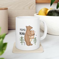 mama bear w cub, mothers day gift, mothers day, gift for mom