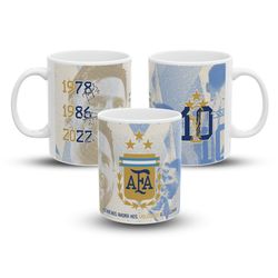 argentina coffee mug, argentina coffee mug, gifth soccer souvenir mug, messi fan barcelona fan maradona america mug