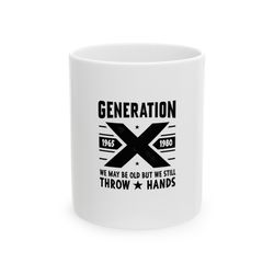 generation x 1965-1980 mug, ceramic coffee mug, retro design mug