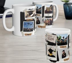 personalized graduation photo mug, 11oz mug, custom senior class photo mug, graduation collage custom mug, celebration