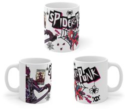 spider punk, spider punk mug, spider punk gifts, spider man mug, multiverse mug, comic mug, superhero, spider man