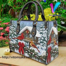 cardinal snow water leather bag handbag
