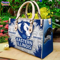 eastern illinois panthers leather handbag gift for women