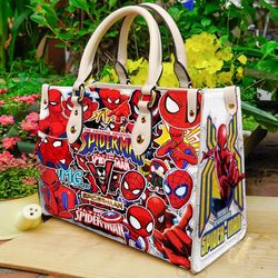 marvelous spider-man leather hand bag gift for womens day perfect womens day gift