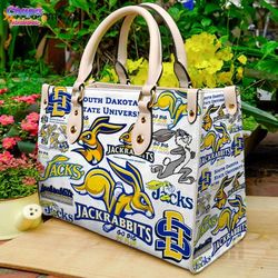 sdsu jackrabbits leather handbag gift for women