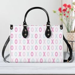 valentine xoxo handbag, love purse, hugs and kisses handbag, xoxo purse, valentine gift, gift for her, chic handbag