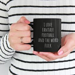 coffee mug fantasy football mug for football fan gift for boyfriend coffee mug for football
