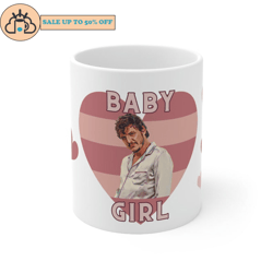 daddy of the internet pedro pascal baby girl mug