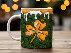 baseball st patricks day mug, ceramic coffee mug, funny coffee mug