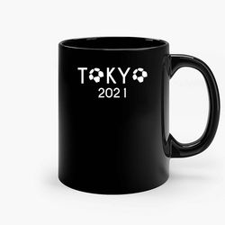 tokyo 2021 soccer football sports funny ceramic mug, funny coffee mug, custom coffee mug