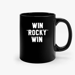 win rocky win movie boxing gym ceramic mug, funny coffee mug, custom coffee mug