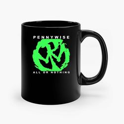 pennywise hardcore punk rock band ceramic mug, funny coffee mug, gift mug