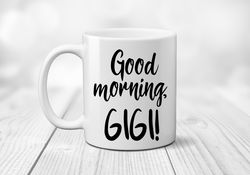 good morning gigi new grandmother gift coffee lover mug pregnancy announcement we re pregnant i m e