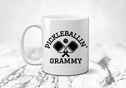 pickleballer grammy coffee mug pickleballing lover i love playing pickleball new grandma gift