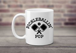 pickleballer pop coffee mug pickleballing lover i love playing pickleball new grandpa gift for grand