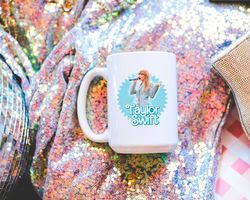 taylor swift blue barbie inspired coffee mug, tea mug, eras tour merch lover mug, the man swiftie gift tay barbie love