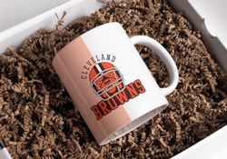 cleveland football coffee mug, cleveland football mug, cleveland mug, browns, custom name mug, browns lovers mug