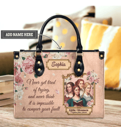 little women never get tired of trying leather handbag, women leather handbag, gift for her