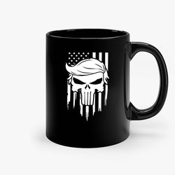 trumpisher trump 2020 american flag ceramic mug, funny coffee mug, custom coffee mug