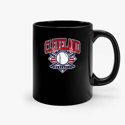 vintage cleveland baseball ceramic mug, funny coffee mug, custom coffee mug