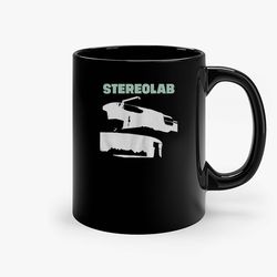 stereolab black ceramic mug, funny gift mug, gift for her, gift for him