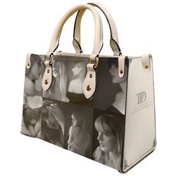 ttpd taylor swift spotify leather hand bag, taylor swift handbag, new album handbag, ttpd leather handbag