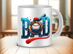 baseball dad mug, baseball fathers day gift, coffee mug, father day mug