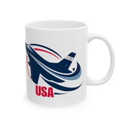 air force jet mug, aviation mug, usa jet fighter mug, air force pride mug, patriotic aviation mug, american jet mug,