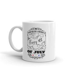 god bless america mug, fourth of july mug, 4th of july, independence day mug, patriotic gift, usa mug, patriotic mug,