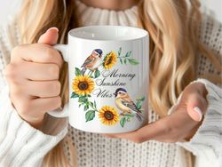 morning sunshine vibes mug, summer vibes mug, inspirational mug, elegant coffee mug, morning vibes mug, elegant flower