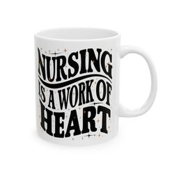 nurse mug, inspirational mug, nurse special mug, gift for her, ceramic mug,