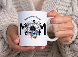 nobody loves you like mom custom, personalized ceramic mug, 11oz, custom gift for mom, personalized gift for mom