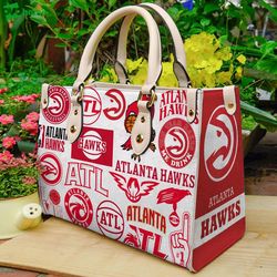 atlanta hawks leather bag women leather hand bag