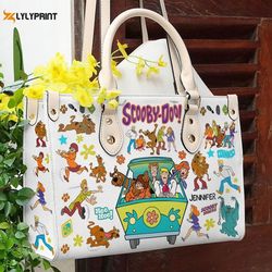 scooby-doo lover leather bag for women gift