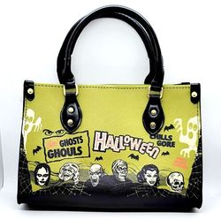 the oblong box shop vintage ghosts & ghouls halloween purse