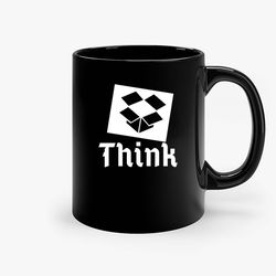 think outside the box think outside creative boxy ceramic mug, funny coffee mug, custom coffee mug