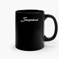 Slingerland Drums Kit Music Logo Black Ceramic Mug, Funny Gift Mug, Gift For Her, Gift For Him