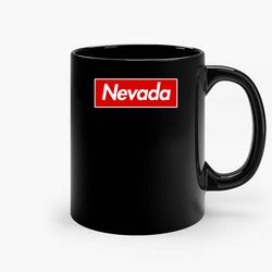 nevada name label ceramic mug, funny coffee mug, gift mug