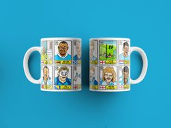 coventry city no score draws mug, mugs with wonky panini style, no score draws doodles of 24 ccfc mug