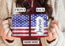 july 4th independence day mug, usa patriotic american flag custom mug, 4th of july gift mug, independence day mug