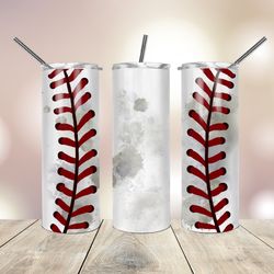 20 oz skinny tumbler  baseball , gift for lover, gift for her