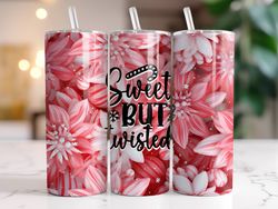 3d candy cane tumbler, 20 oz skinny tumbler, gift for lover, gift for her
