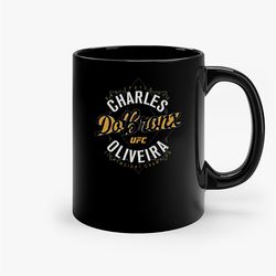 ufc charles oliveira do bronx for fan boxing ceramic mug, funny coffee mug, custom coffee mug