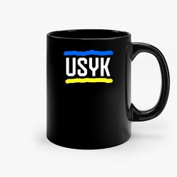 usyk ukraine boxing logo ceramic mug, funny coffee mug, custom coffee mug